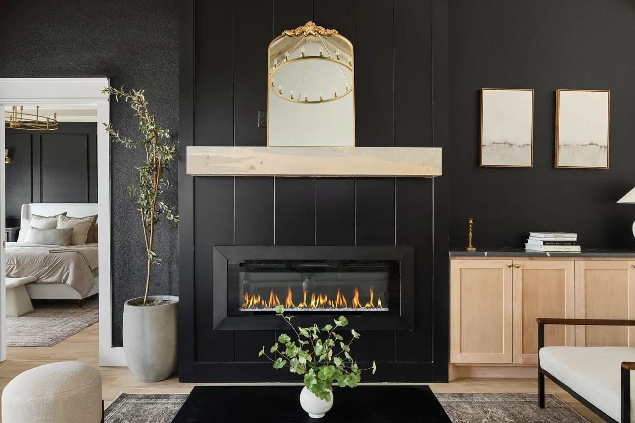 Interior painting detail with smooth roller finish