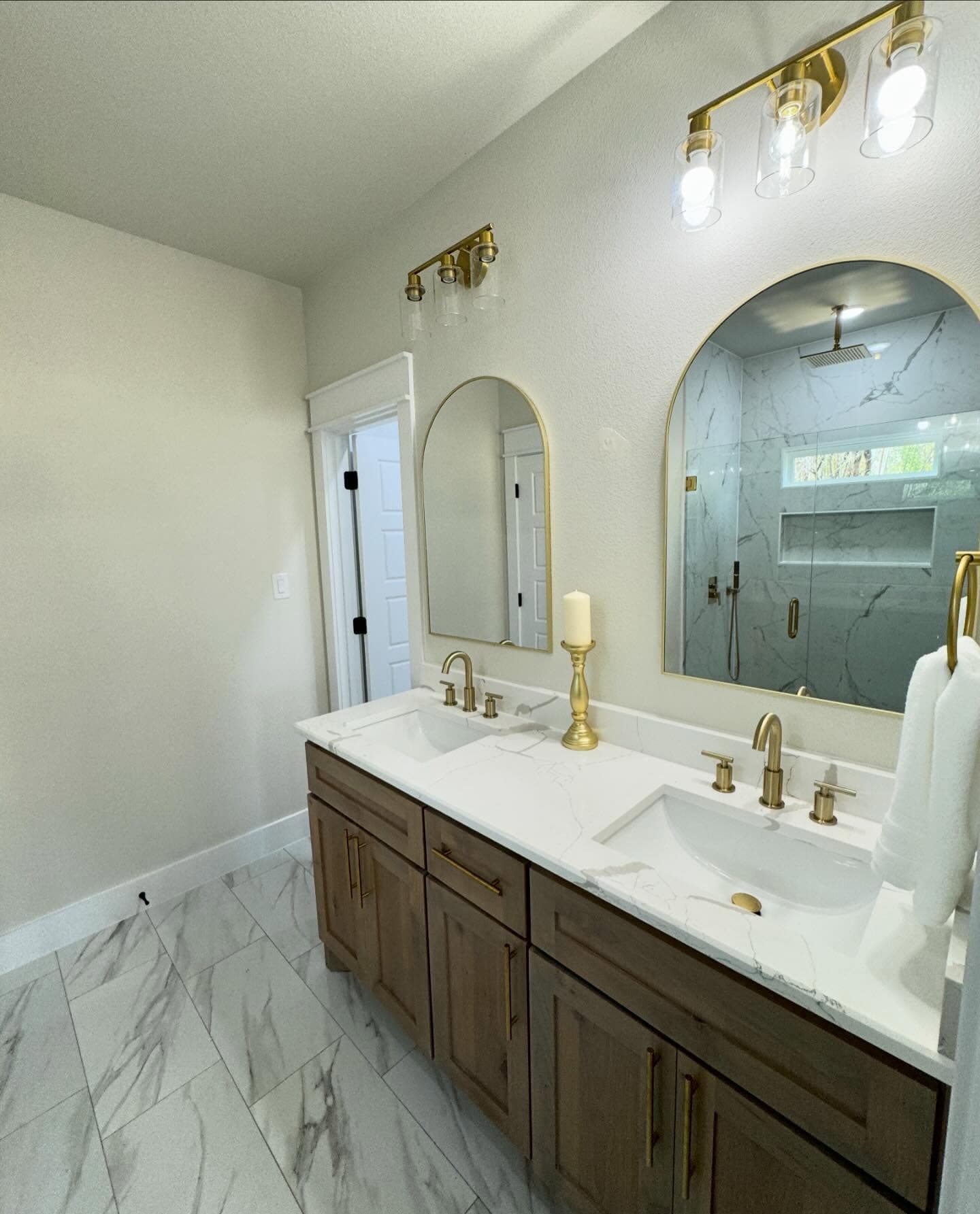 Interior painting completed with crisp trim accents