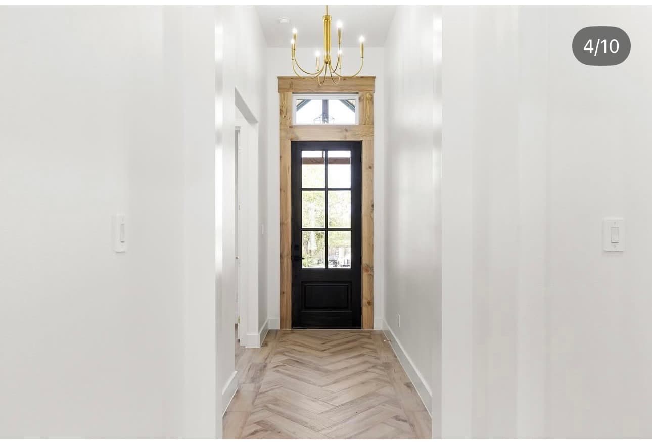 Completed interior paint job with even finish